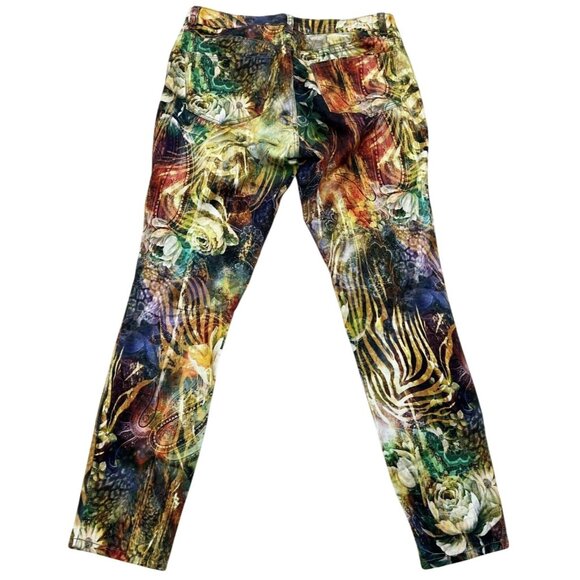 Nordstrom Joe Fresh Women’s Boho Artsy Floral Paisley Pants Capris Size 6 - Picture 4 of 4